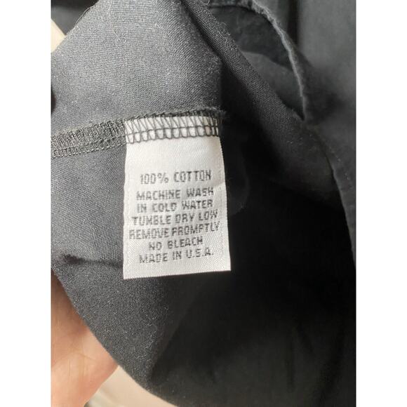 Alexander Michael Snyder Black Short Sleeve V Neck with Tie Top Size SMALL - Picture 5 of 5